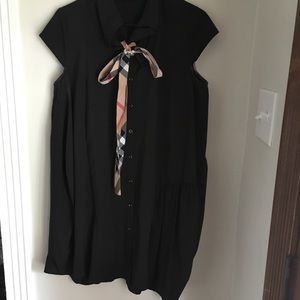 🐝 Black painter smock style dress